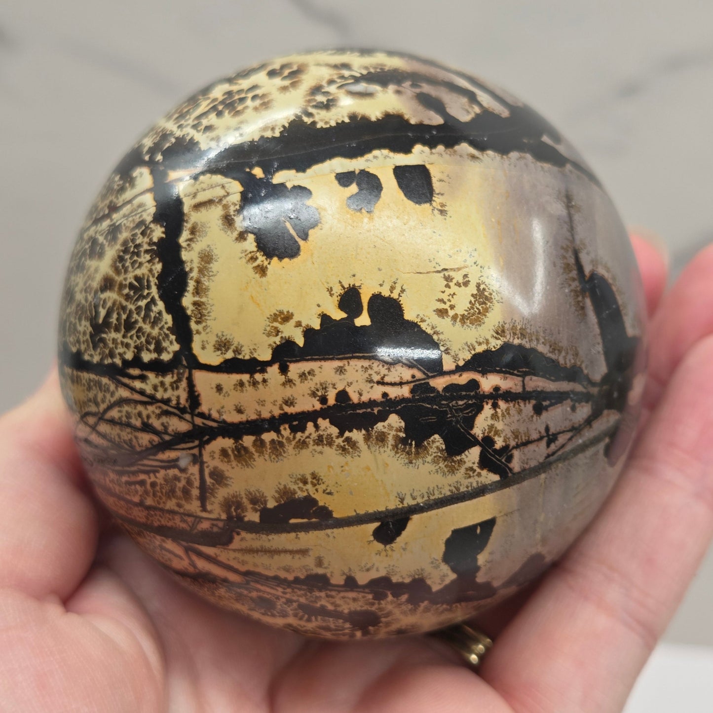 Picture Jasper sphere