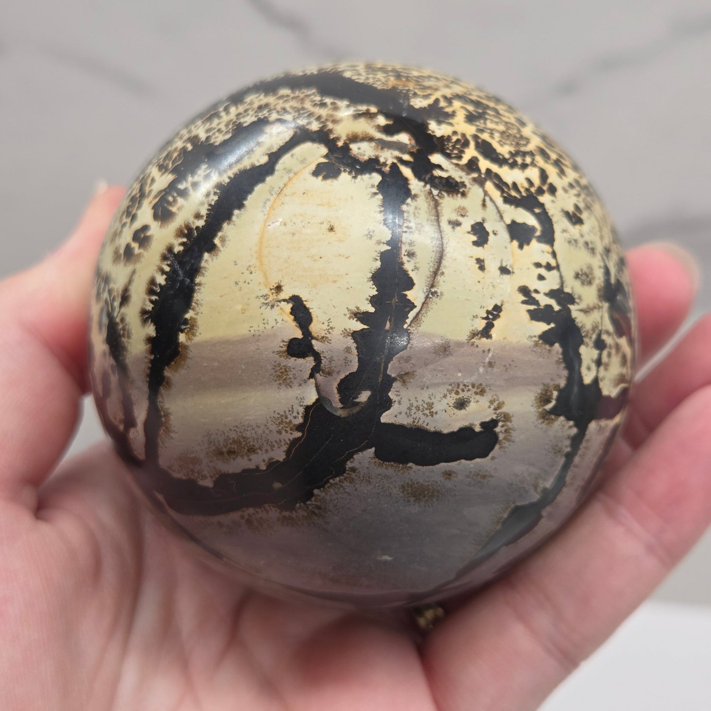 Picture Jasper sphere