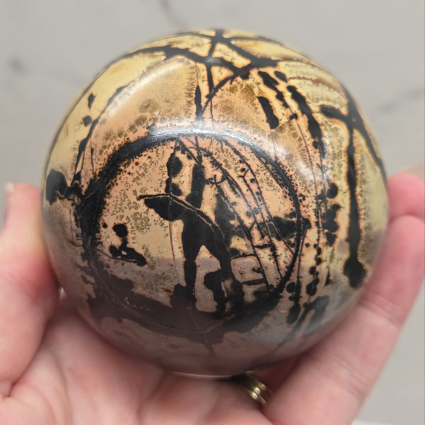 Picture Jasper sphere