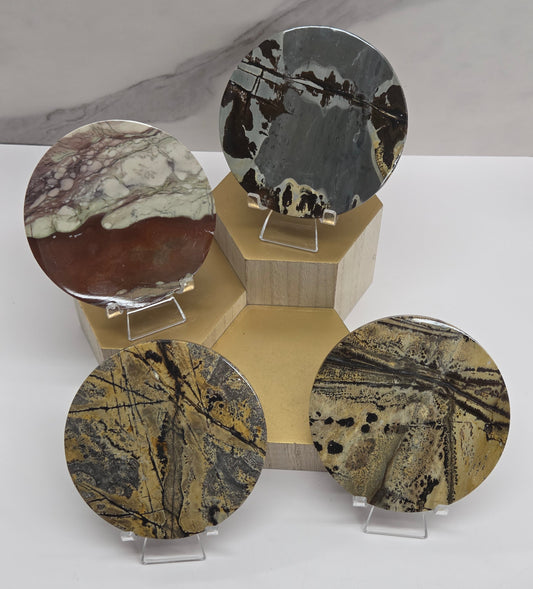 Picture Jasper large round/trivet