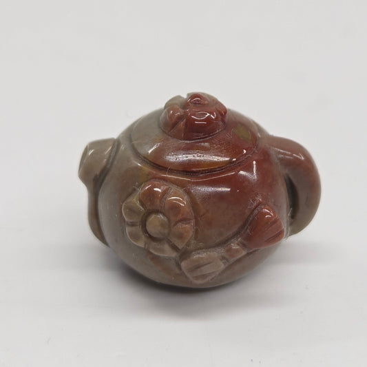 Alashan Agate mini carving - Teapot