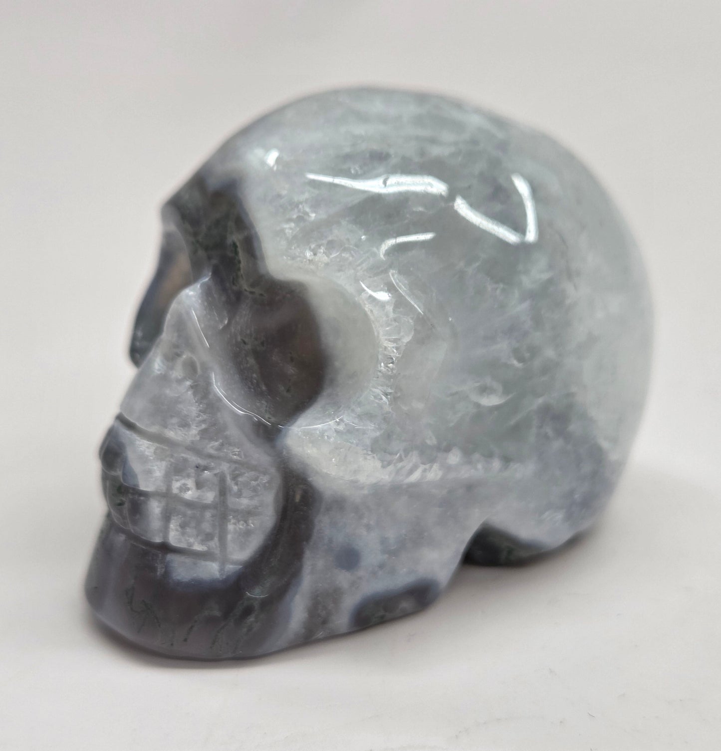 Skull small/medium - Moss Agate