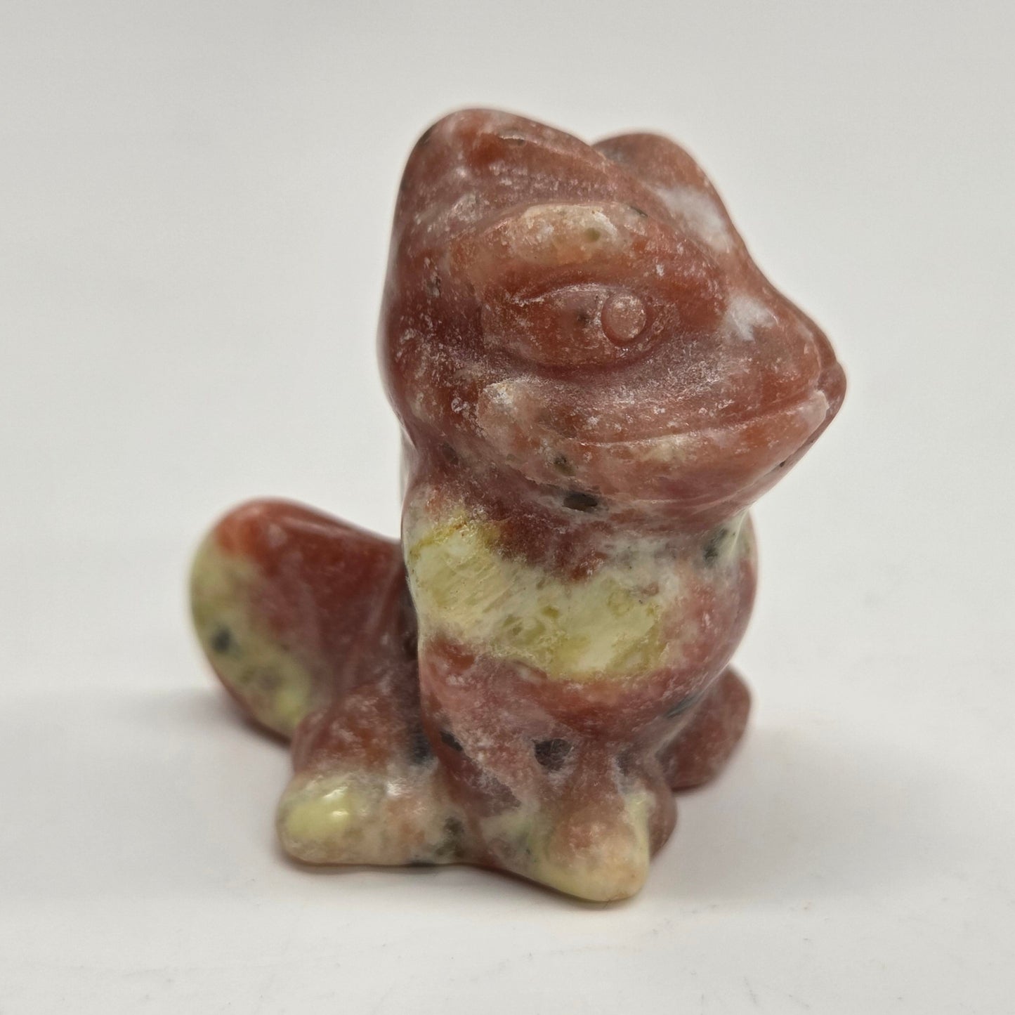 "Pascal" Chameleon carvings