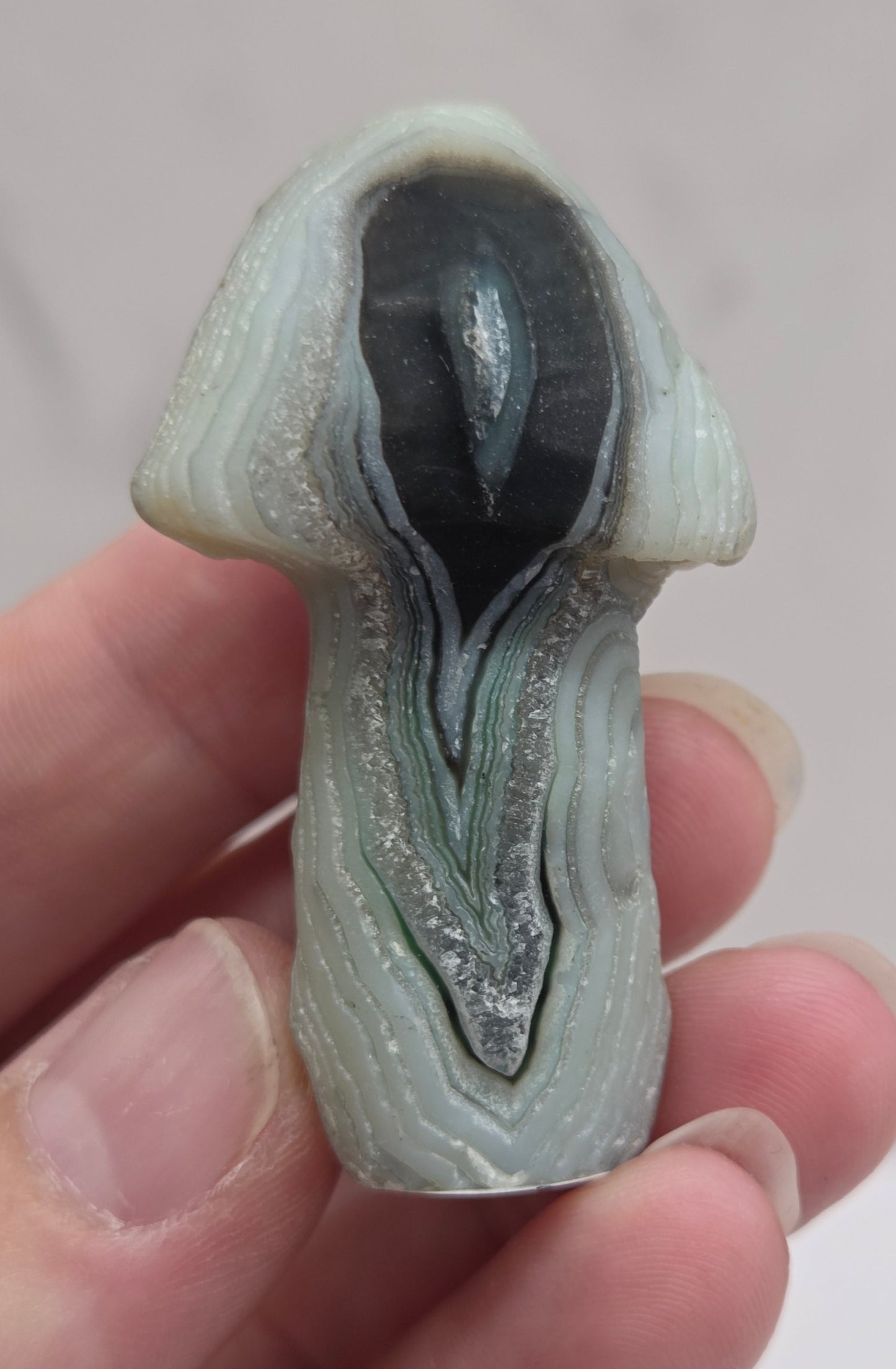 Gobi Agate mushroom carvings