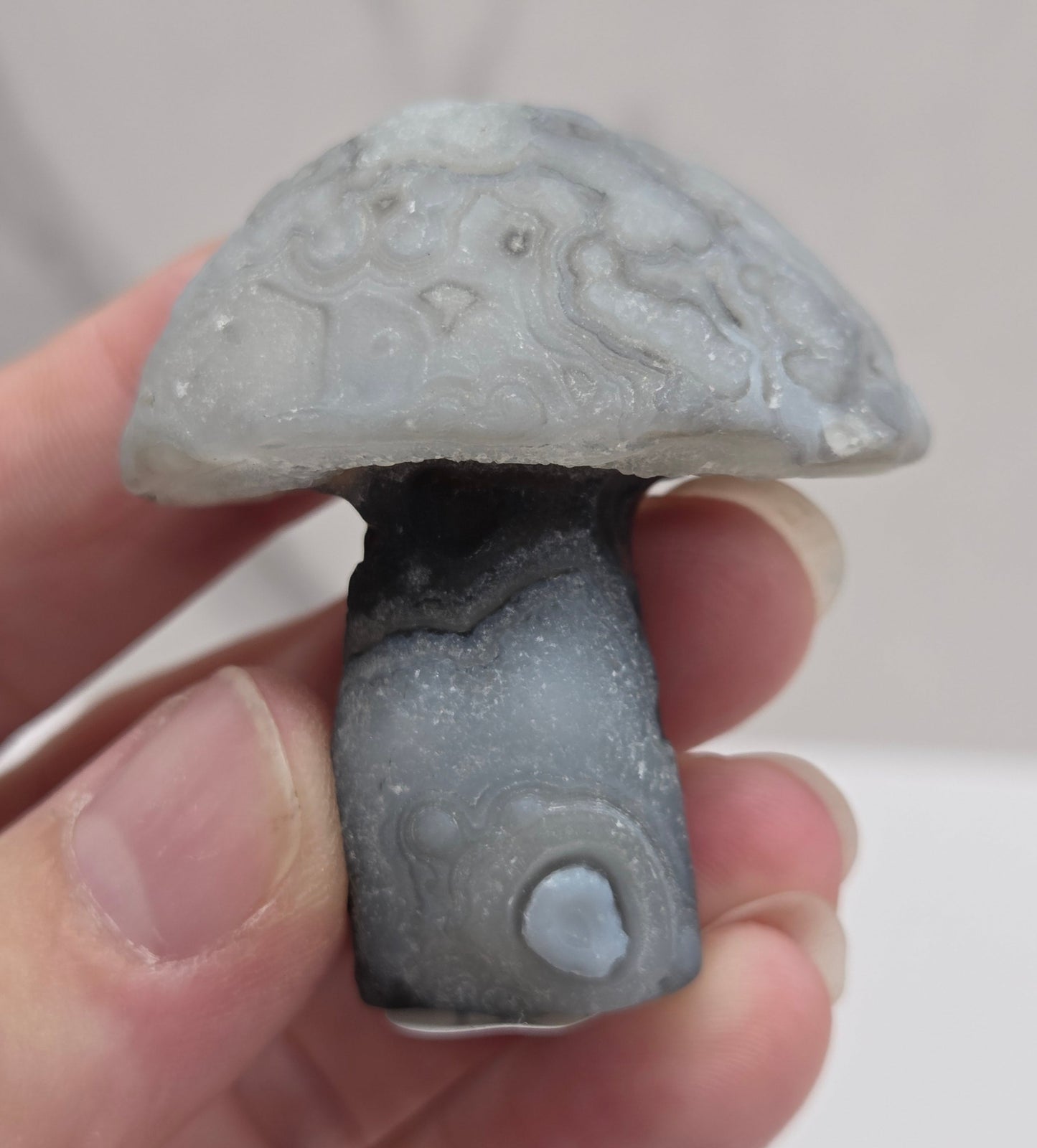 Gobi Agate mushroom carvings