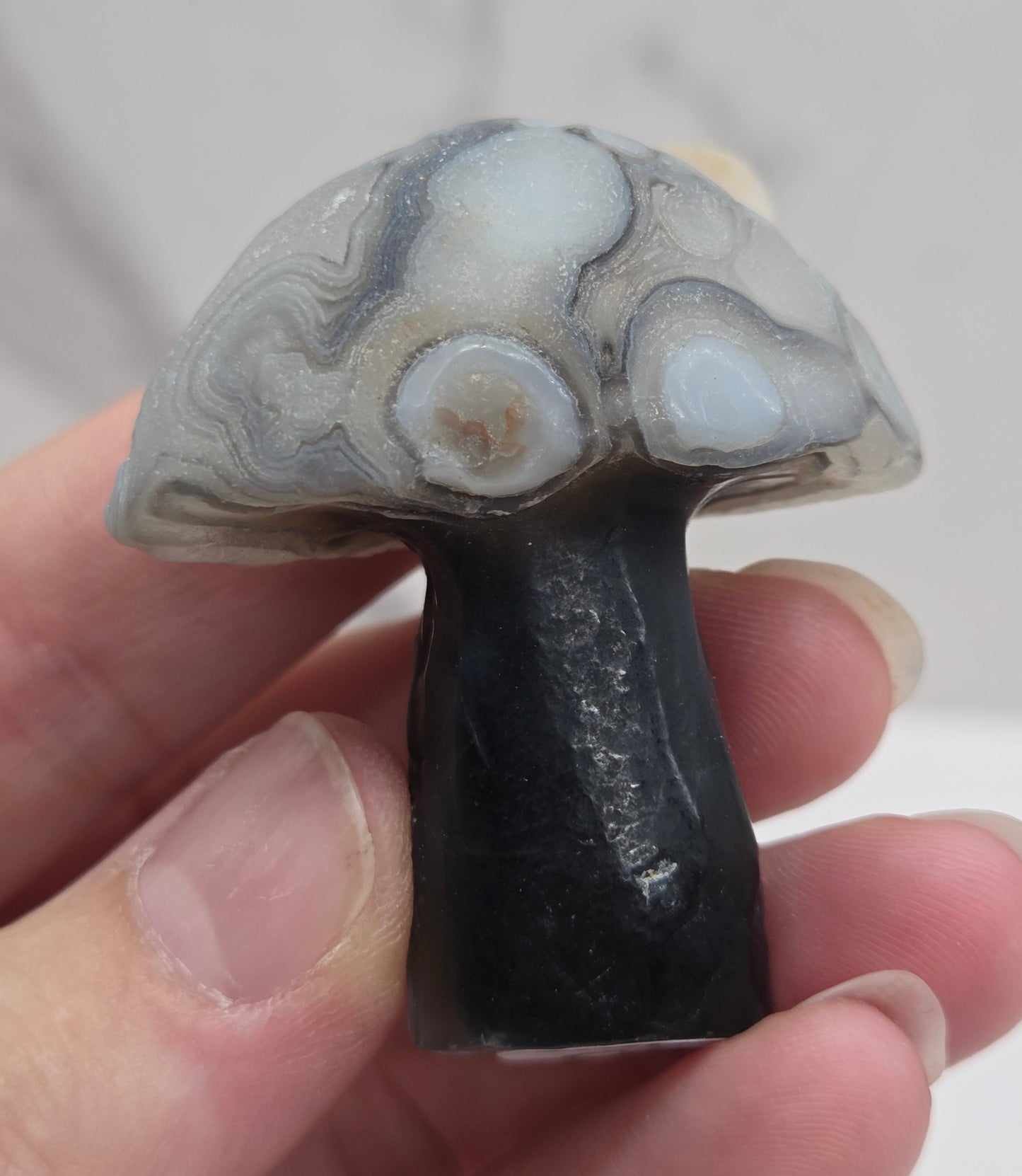 Gobi Agate mushroom carvings