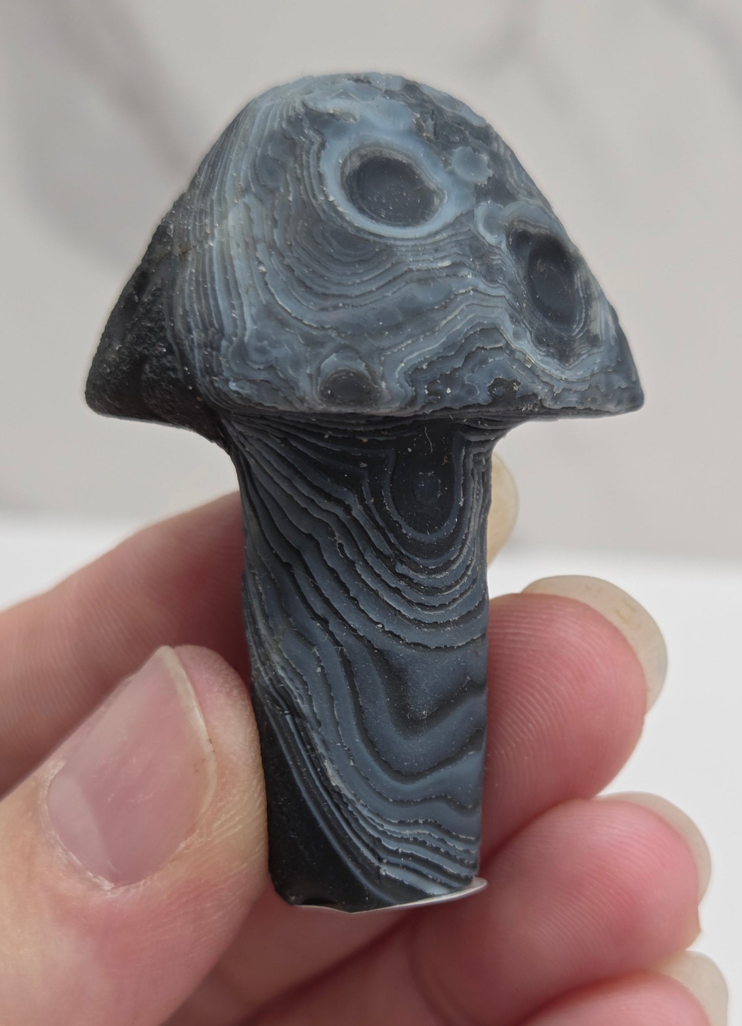 Gobi Agate mushroom carvings