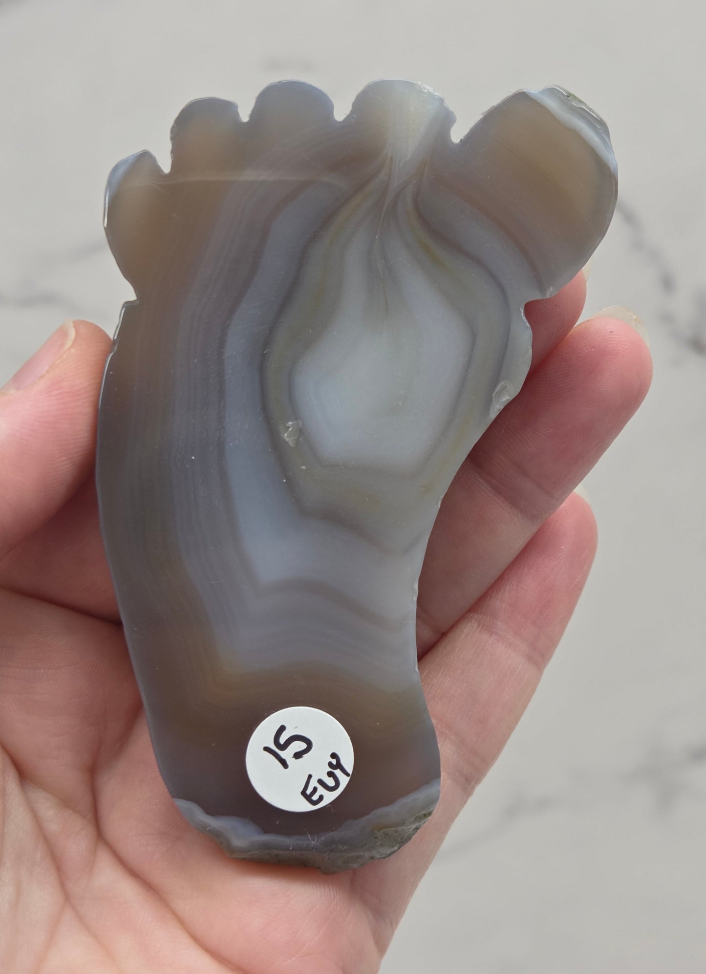 Drusy Agate foot carvings