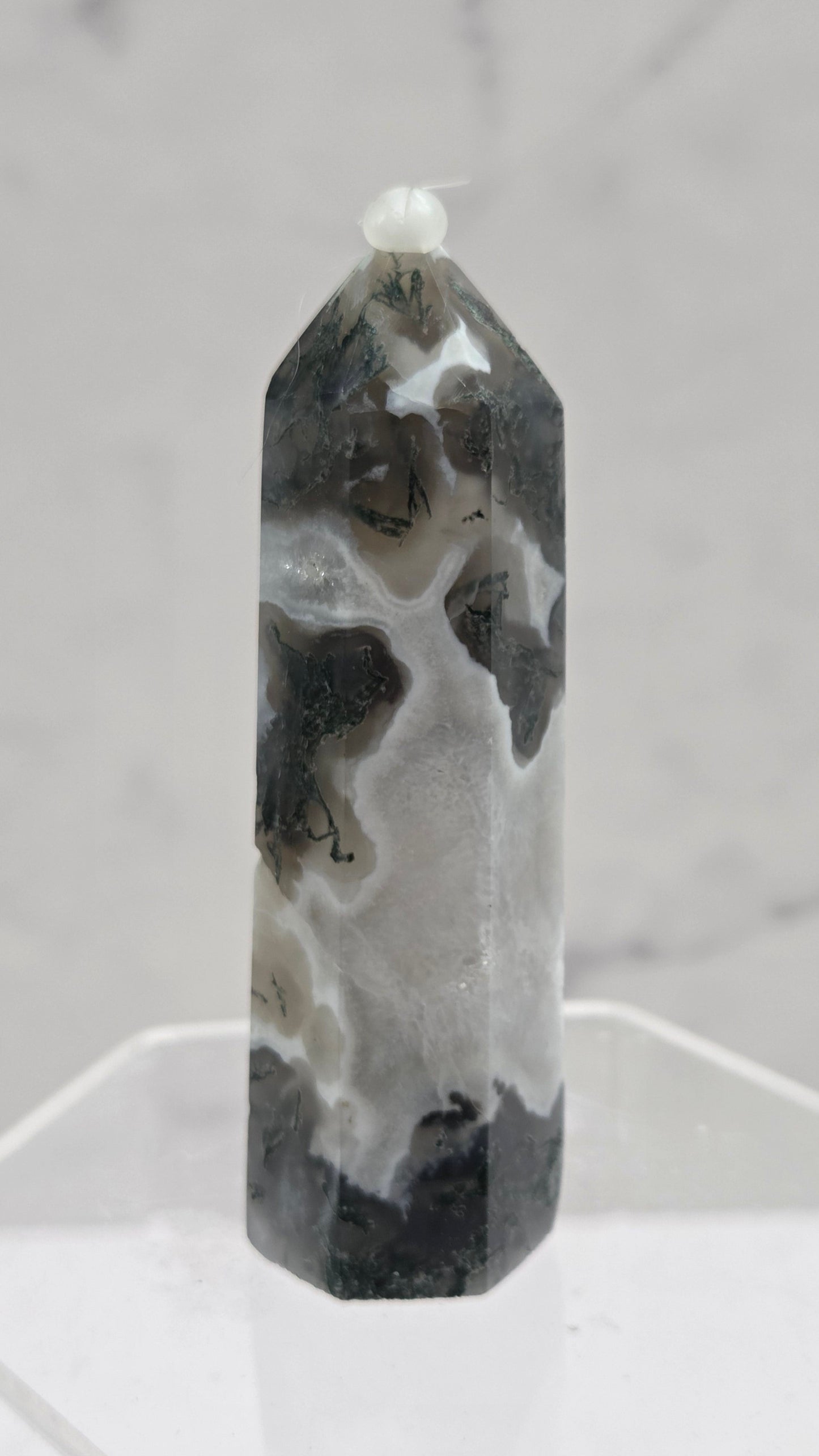 Moss Agate tower (6 sided)