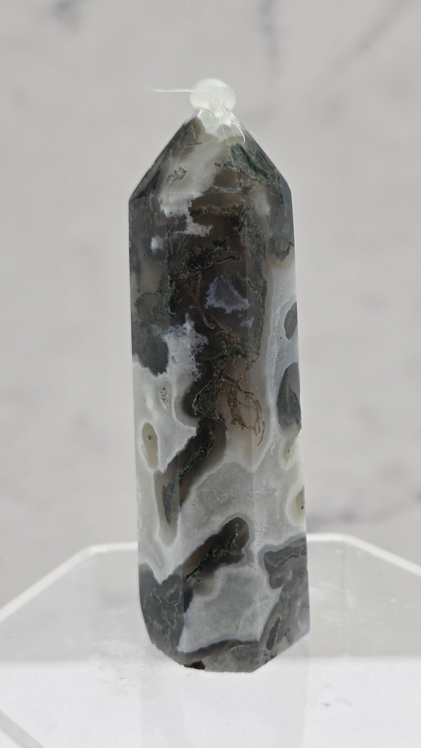 Moss Agate tower (6 sided)
