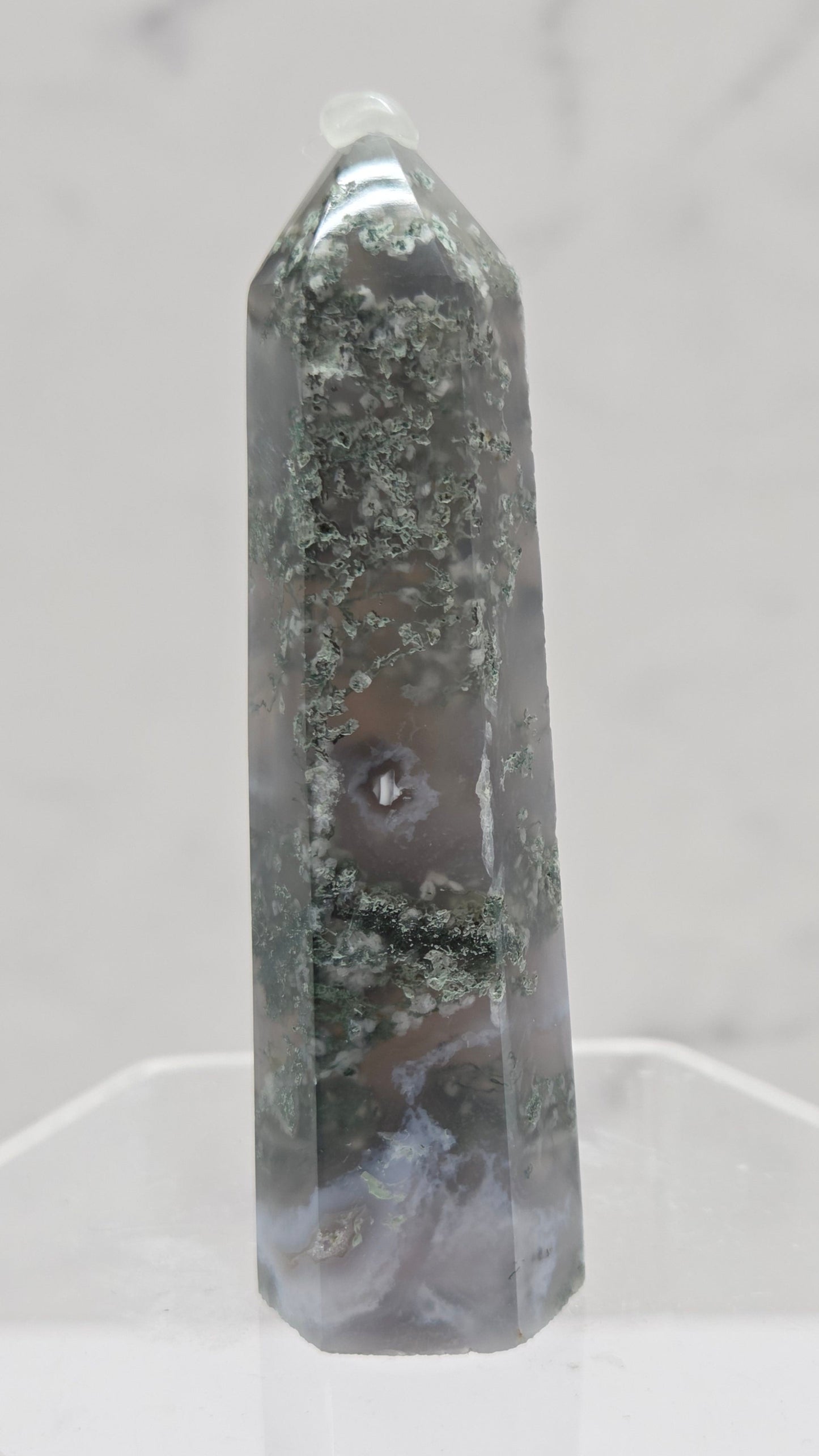Moss Agate tower (6 sided)