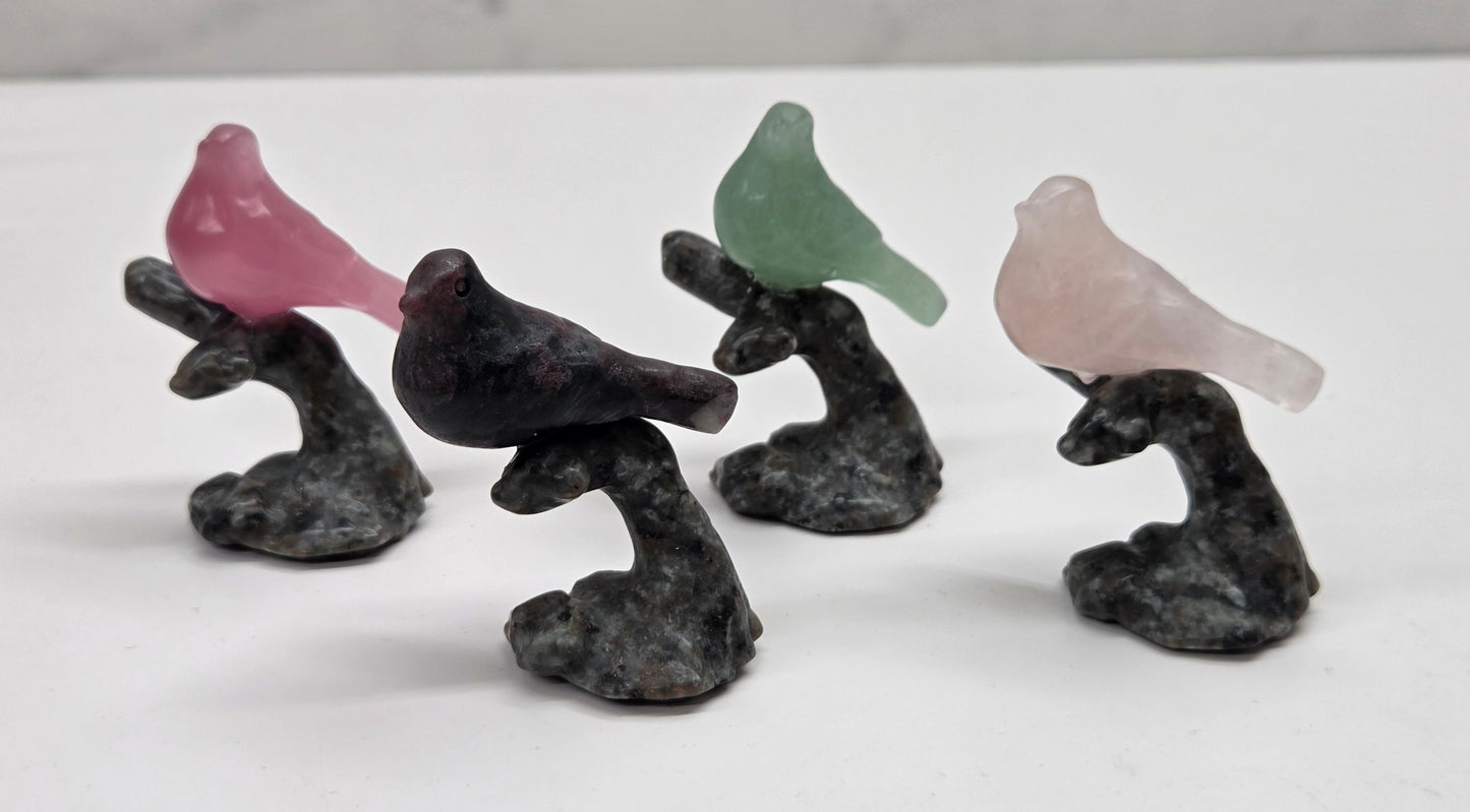 Bird on a limb carving