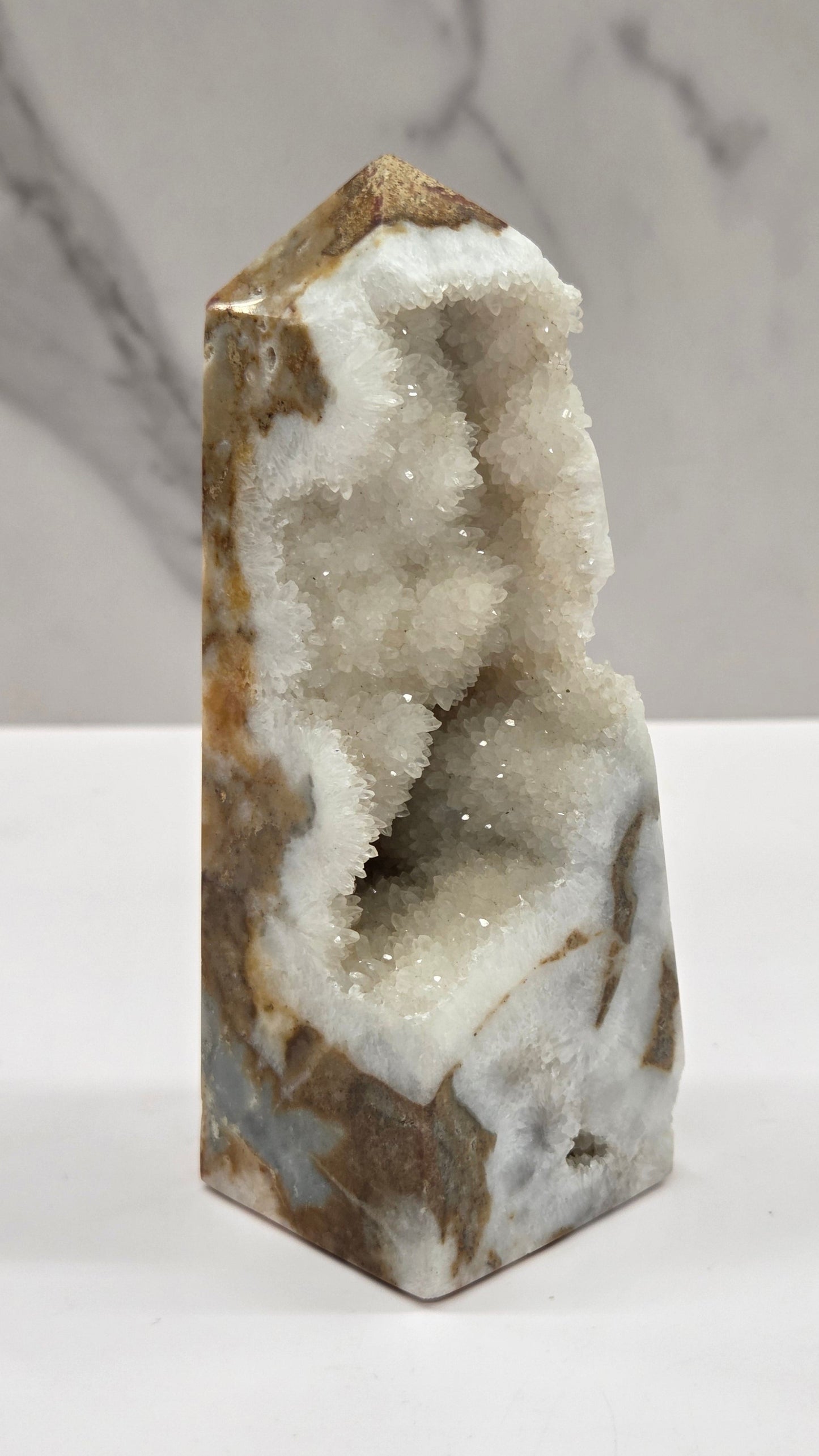 Drusy Quartz tower