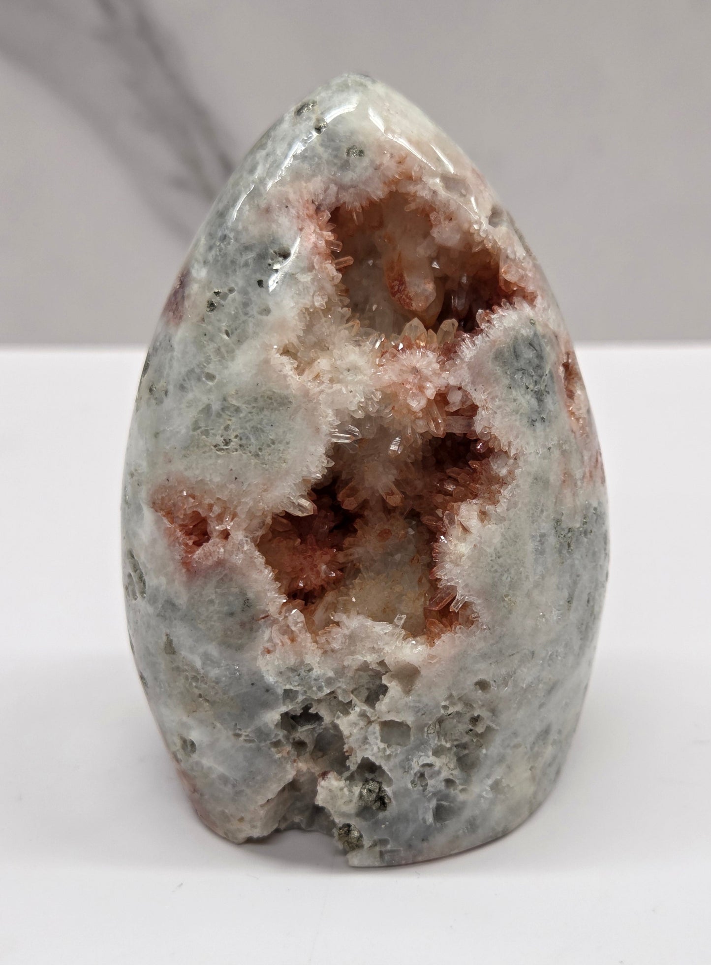 Red Drusy tower & freeform