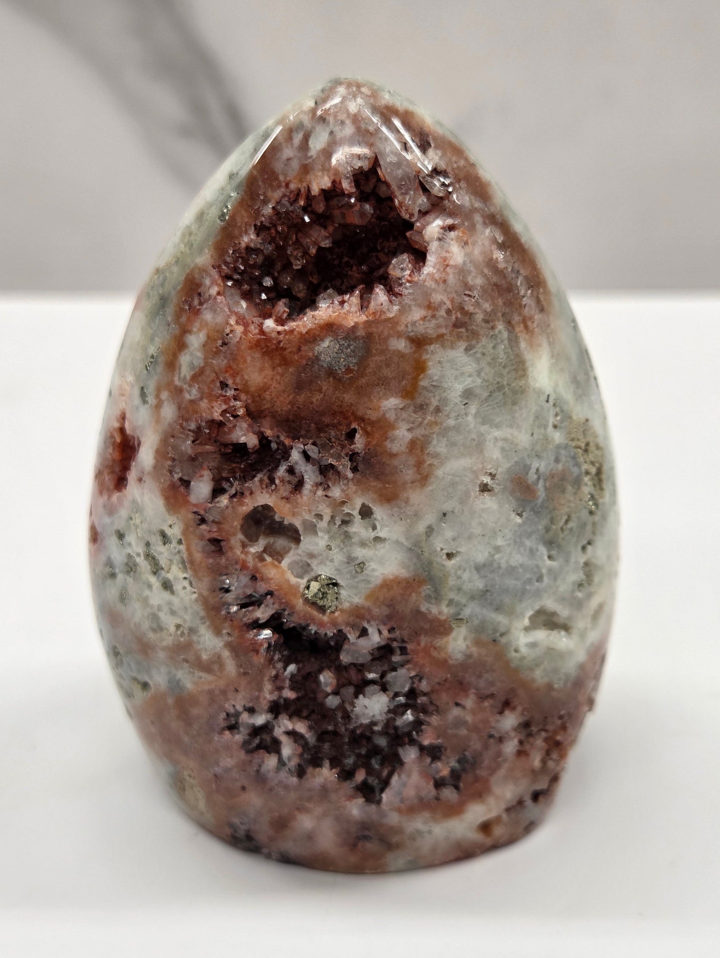 Red Drusy tower & freeform