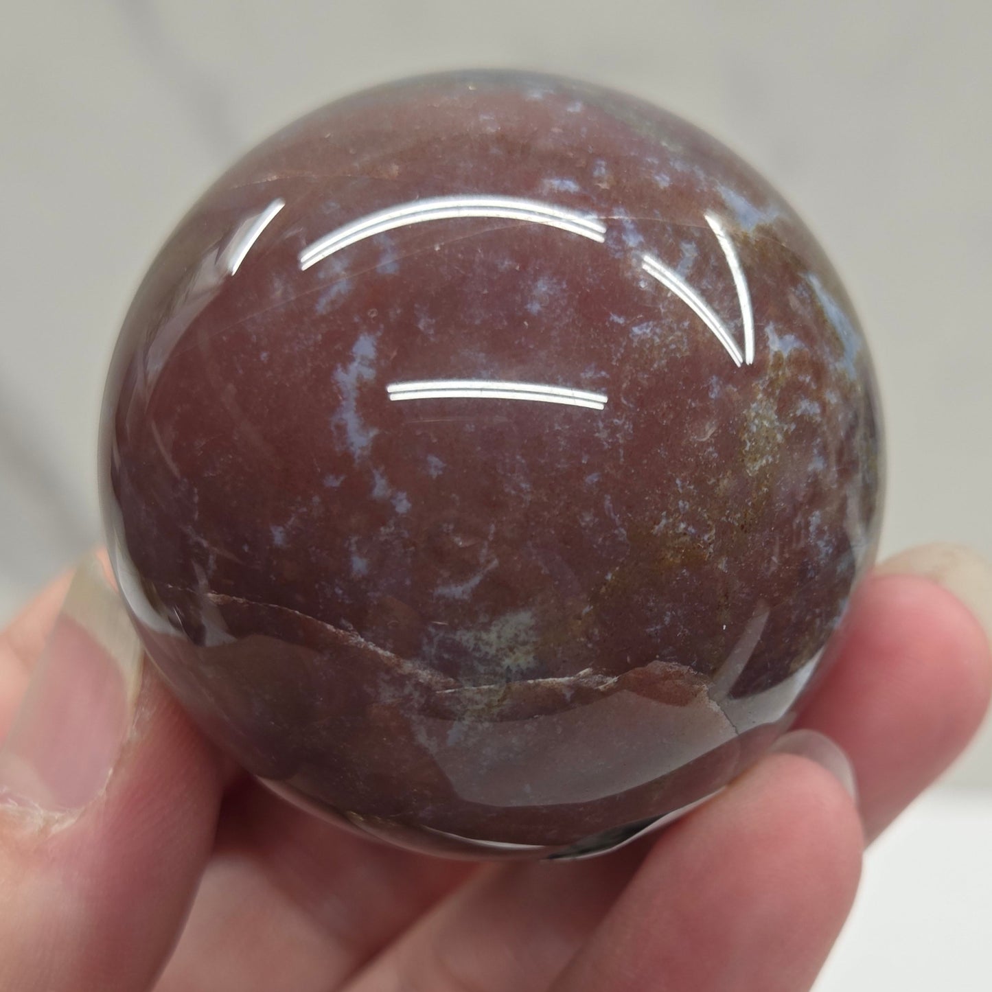 Ocean Jasper & Moss Agate sphere