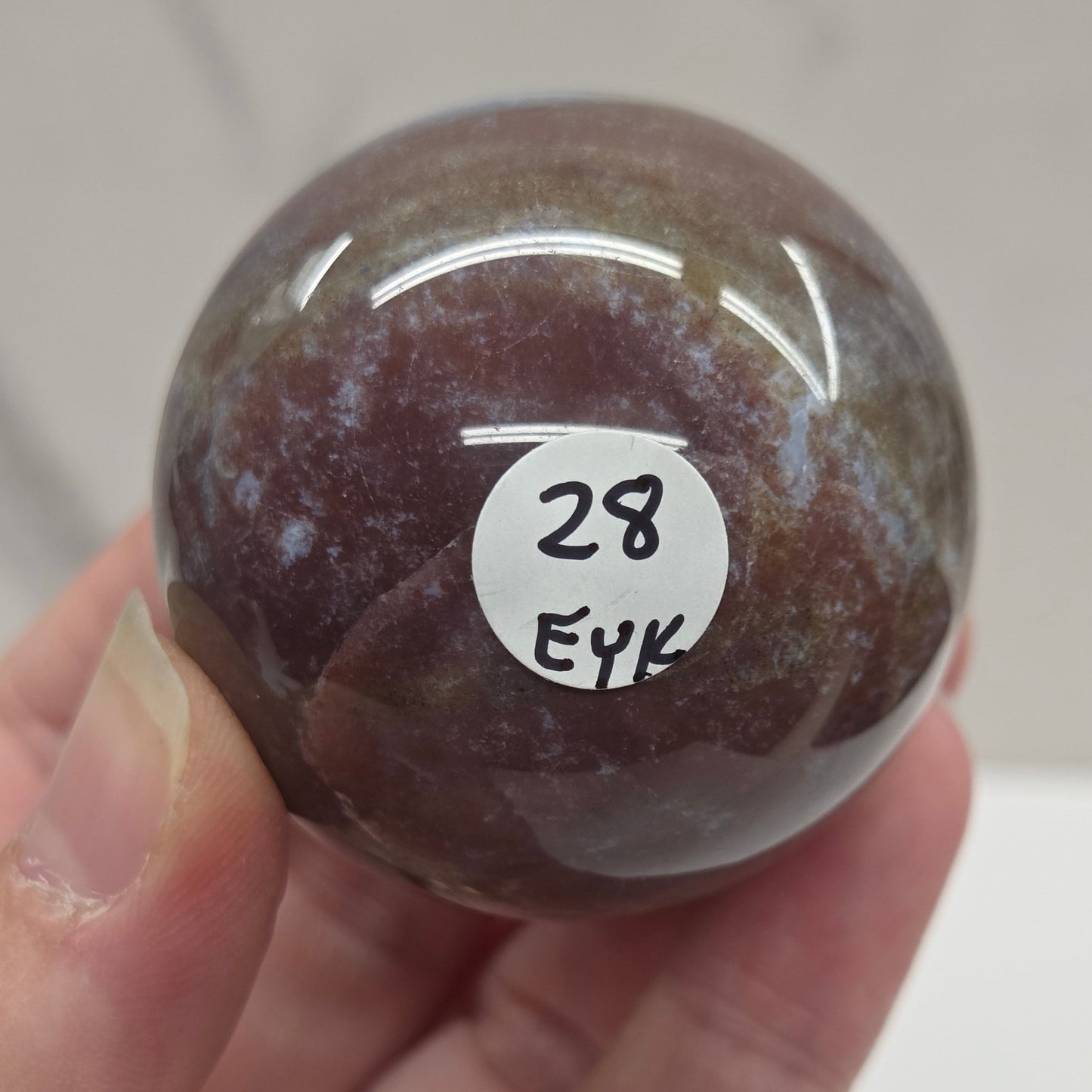 Ocean Jasper & Moss Agate sphere