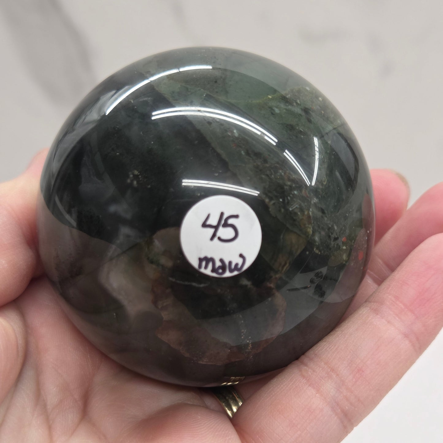 African Bloodstone sphere