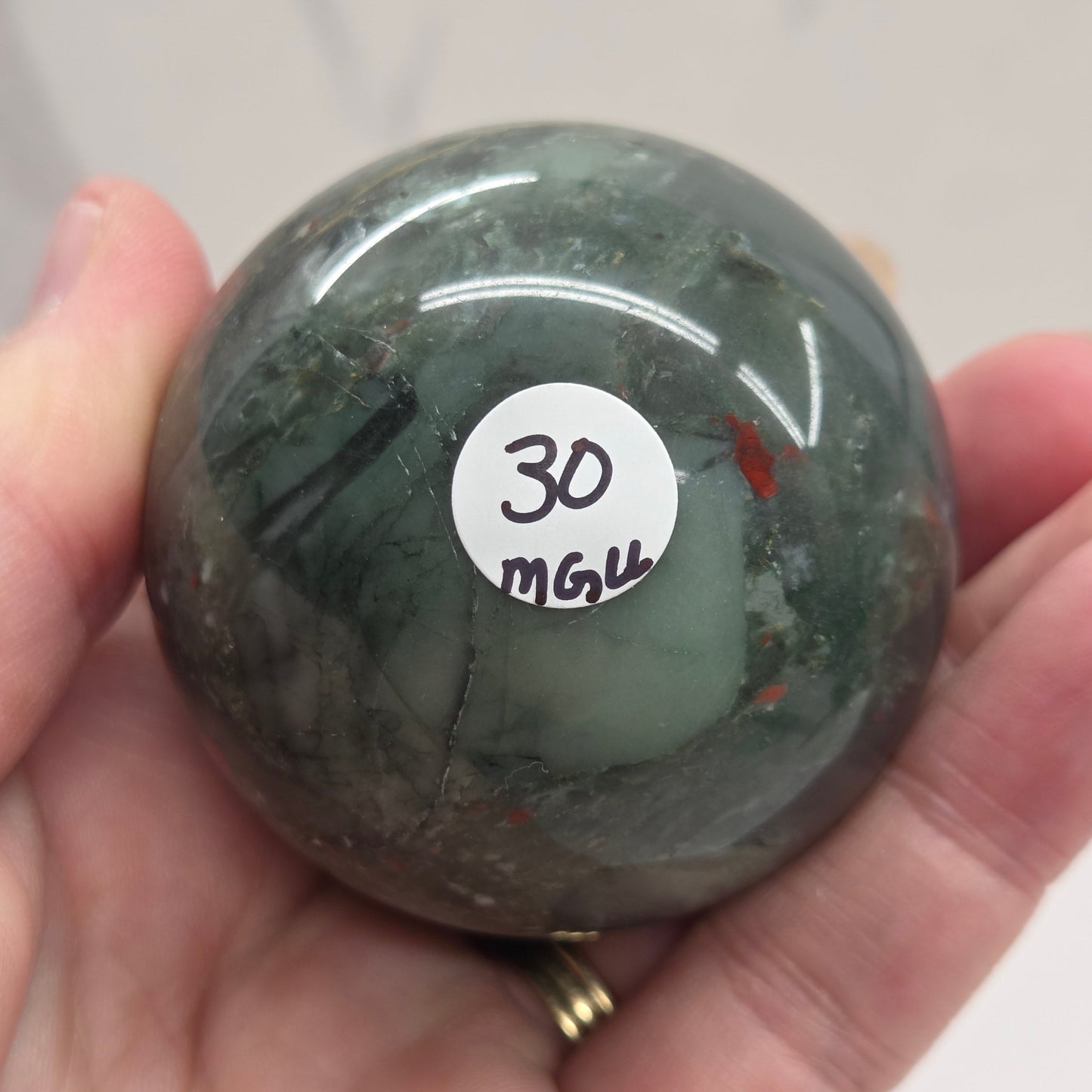 African Bloodstone sphere