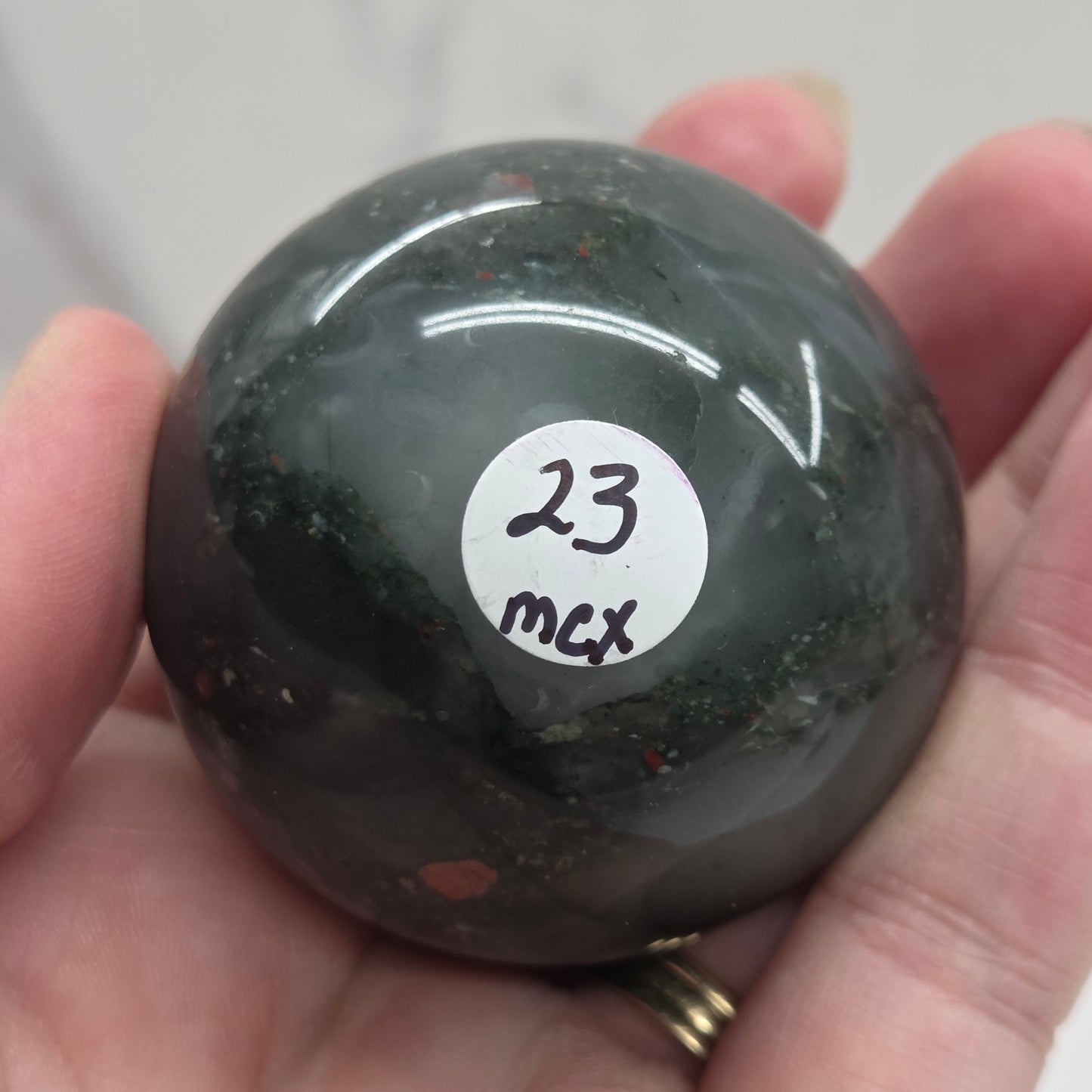 African Bloodstone sphere