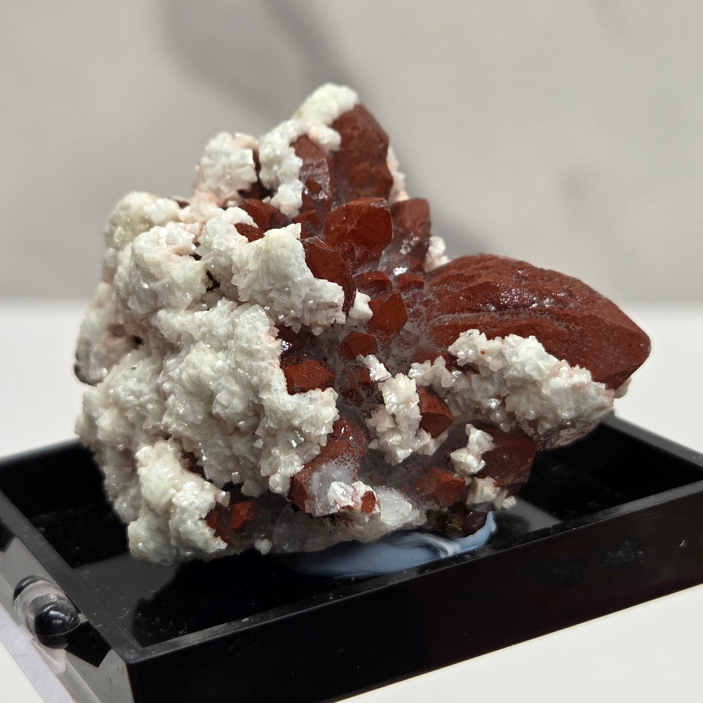 Quartz w/ Red Hematite and Dolomite specimen
