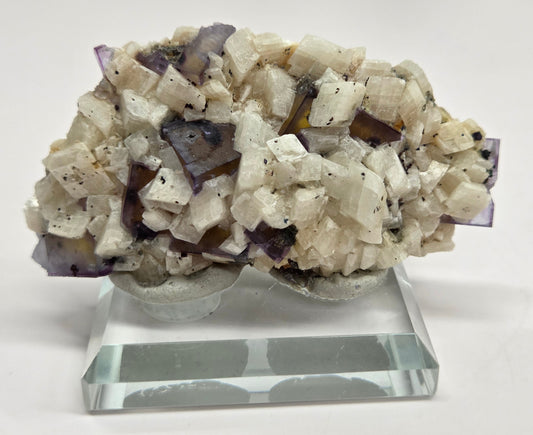 Fluorite w/ Dolomite & Chalcopyrite