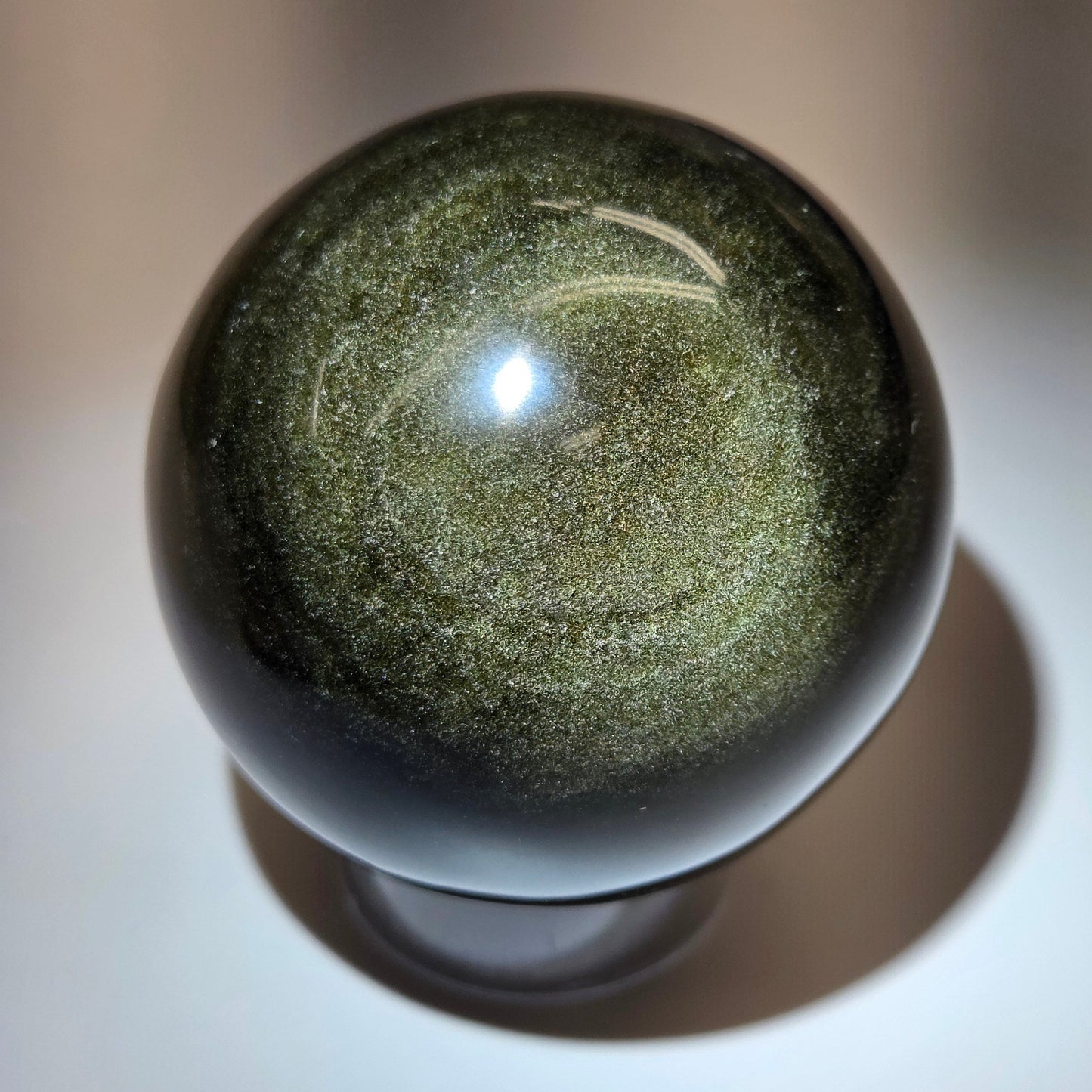 Gold Sheen Obsidian sphere