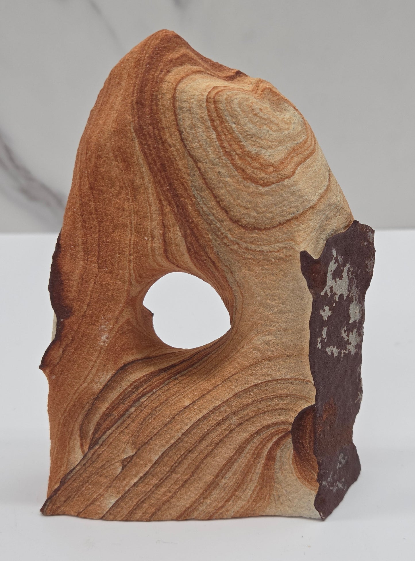 Picture Sandstone free form on a white background