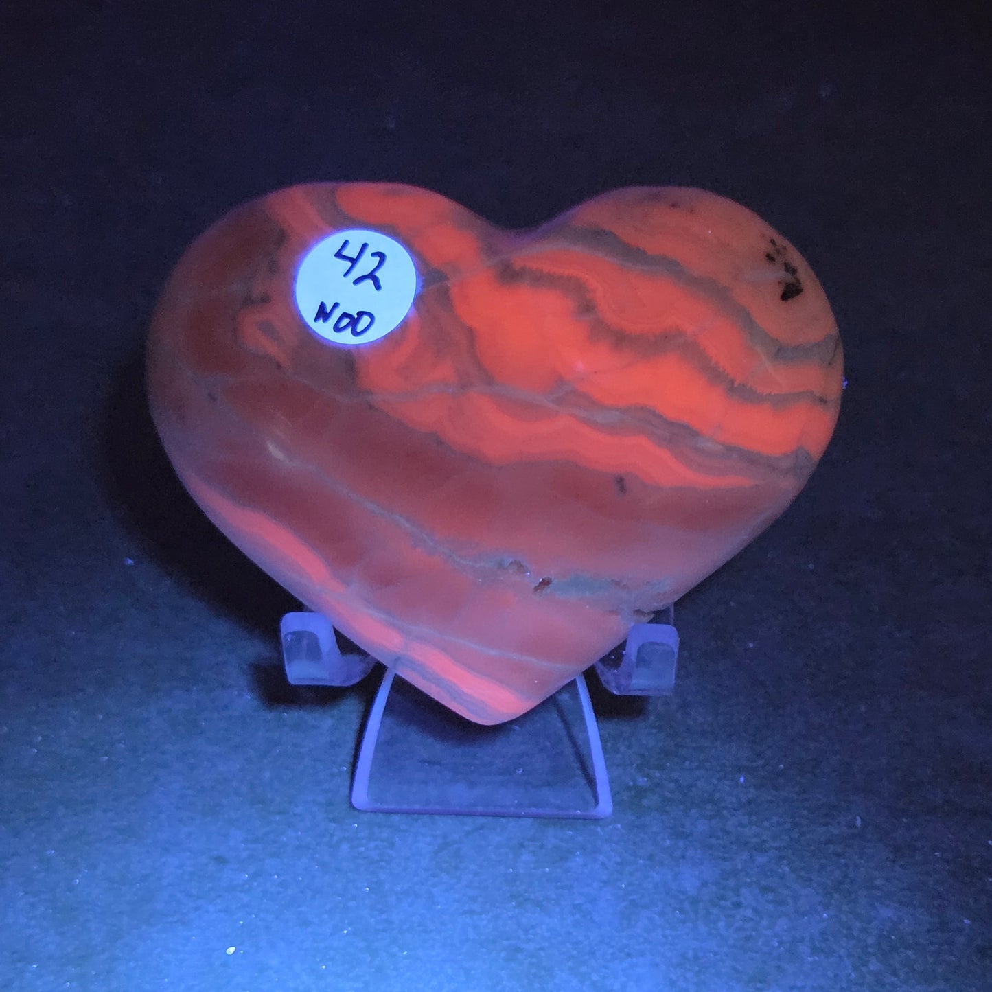 Pink Mangano Calcite heart