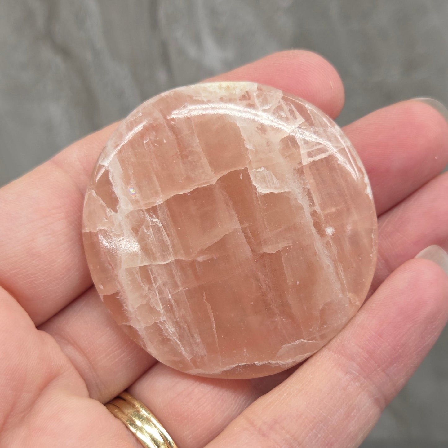 Coin - Rose Calcite