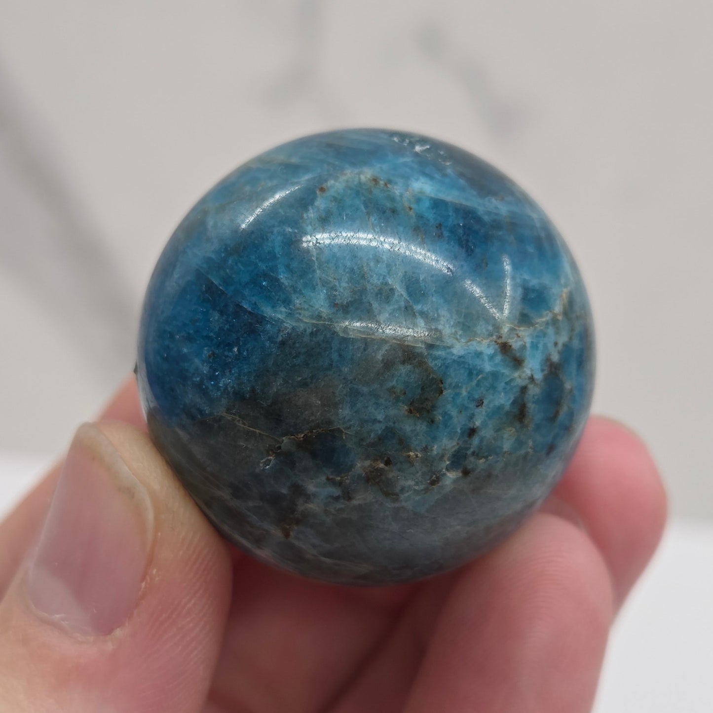 Blue Apatite sphere
