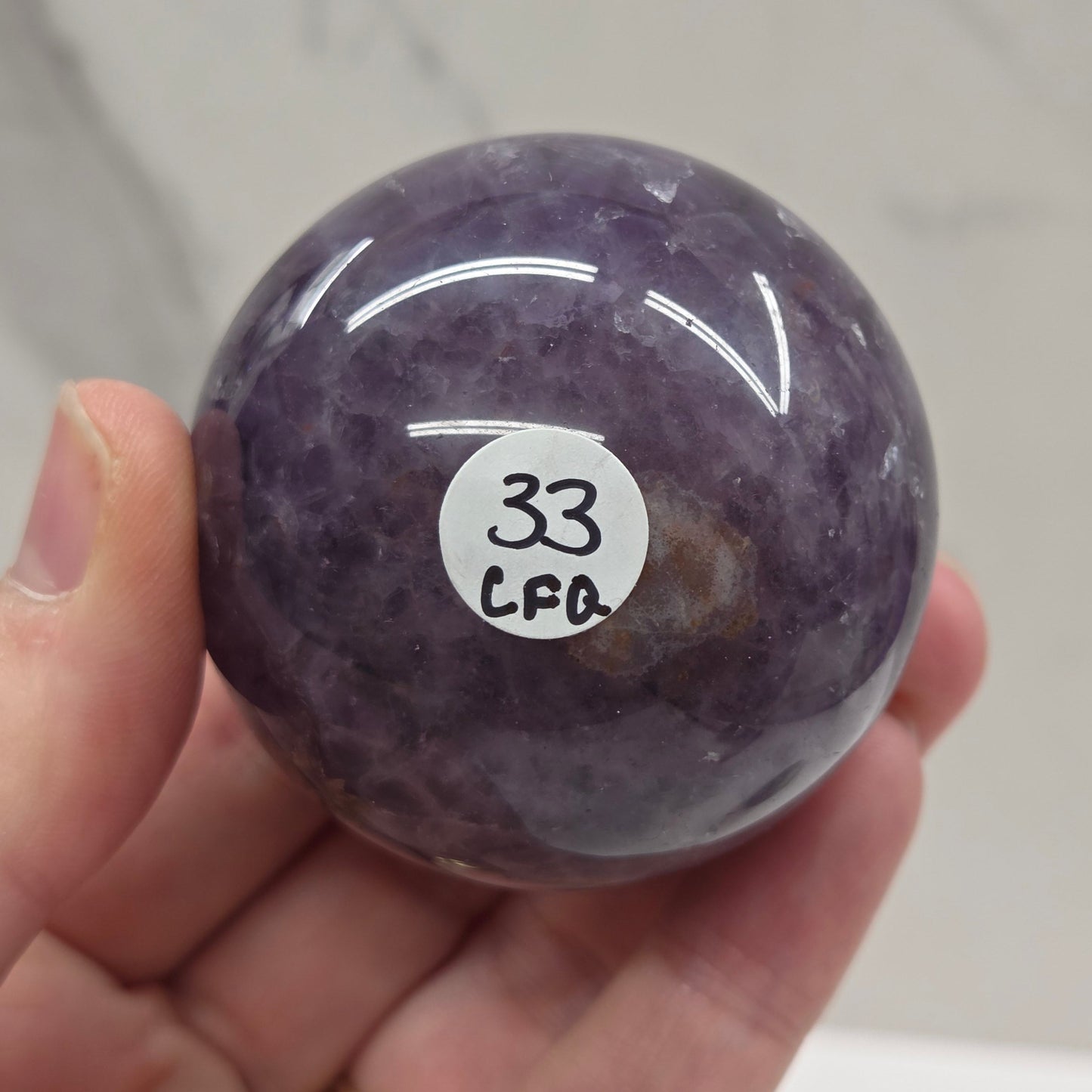 Amethyst w/ Agate sphere