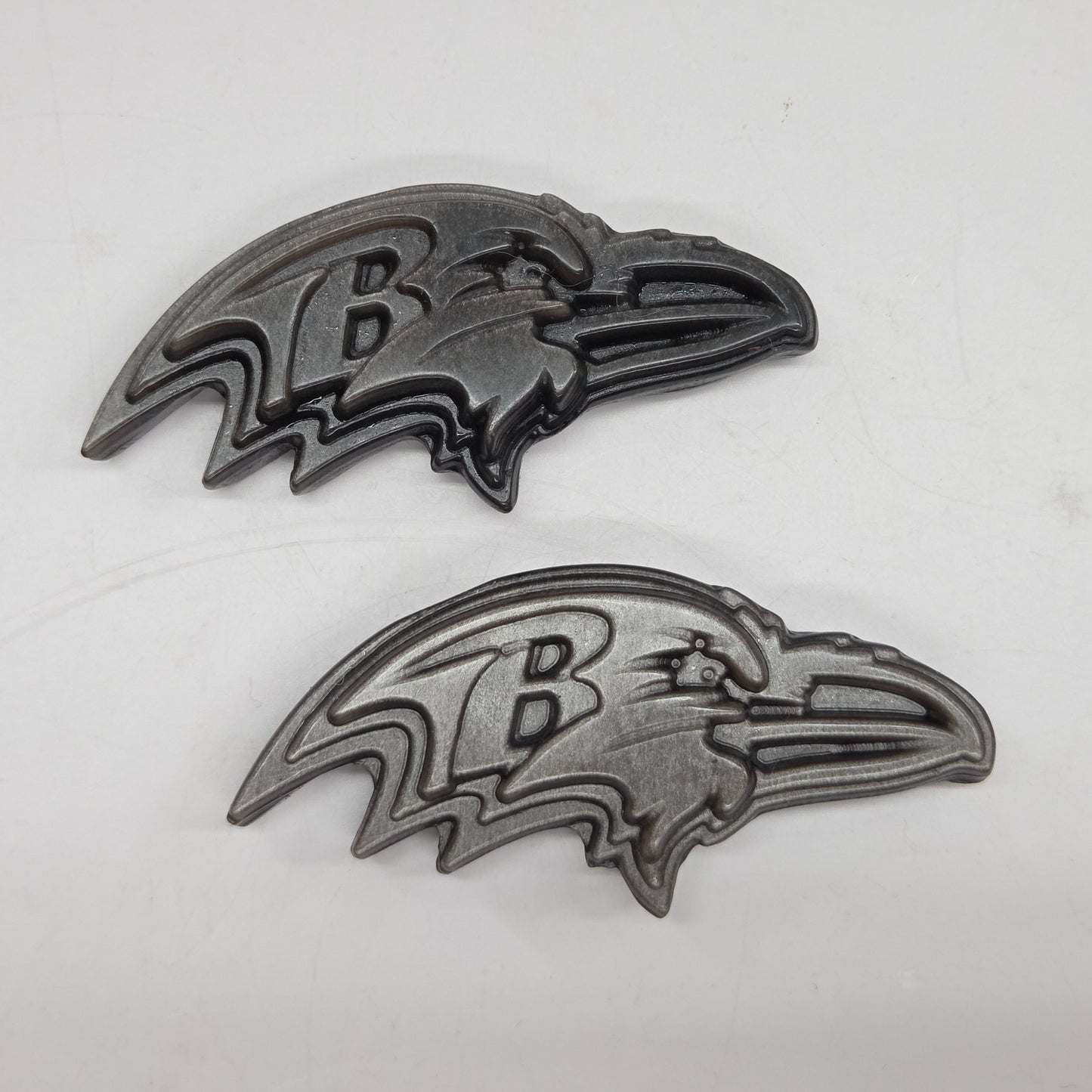 Silver Sheen Obsidian Eagle/Raven head
