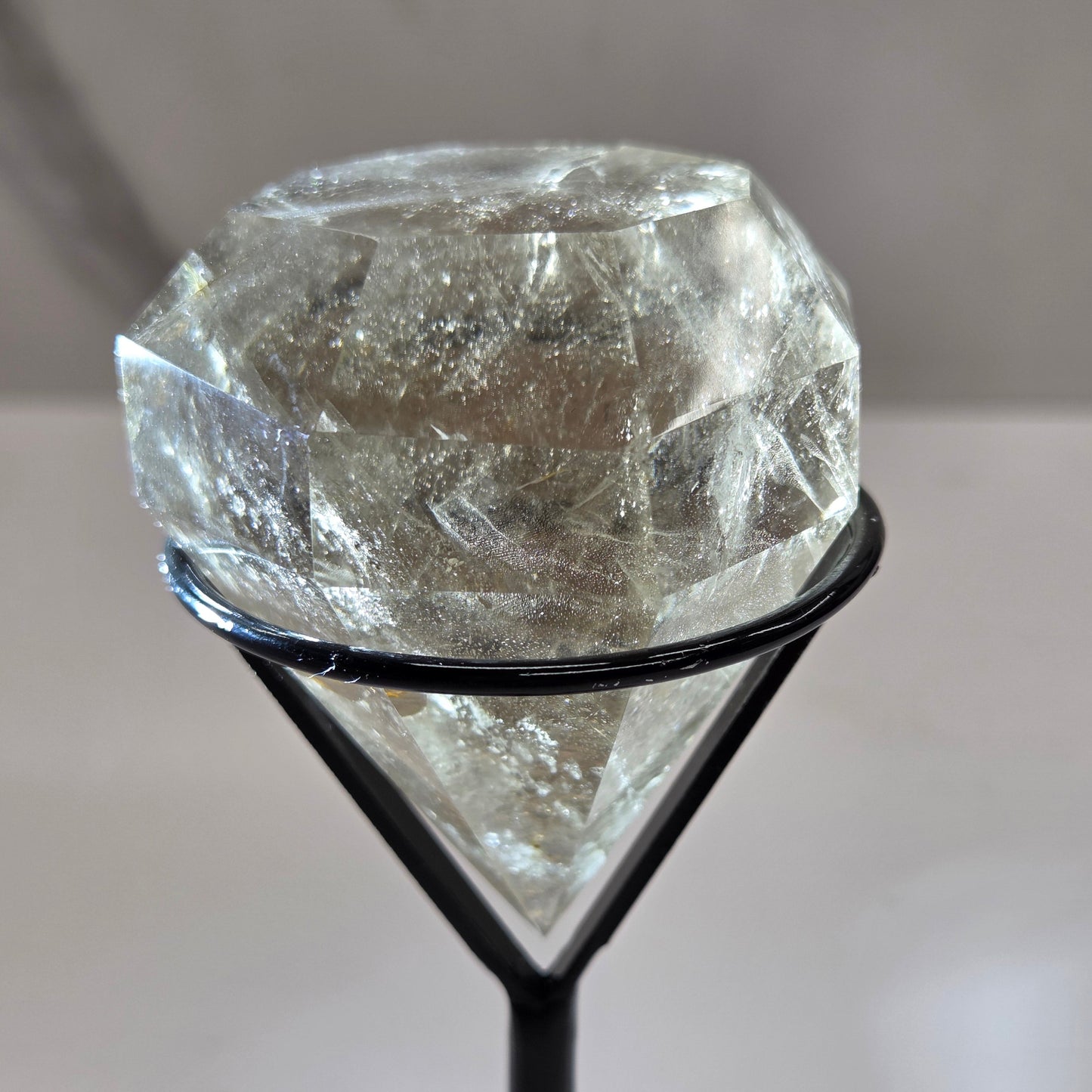 Smoky Quartz diamond on stand