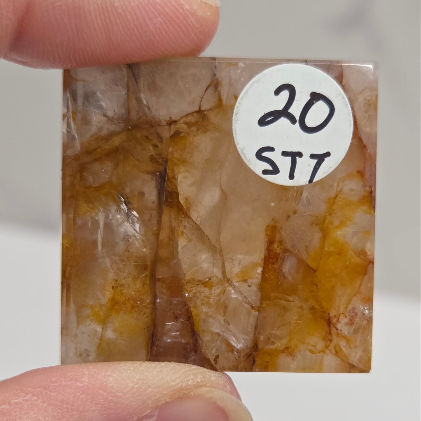 Bottom of Golden Healer pyramid with label