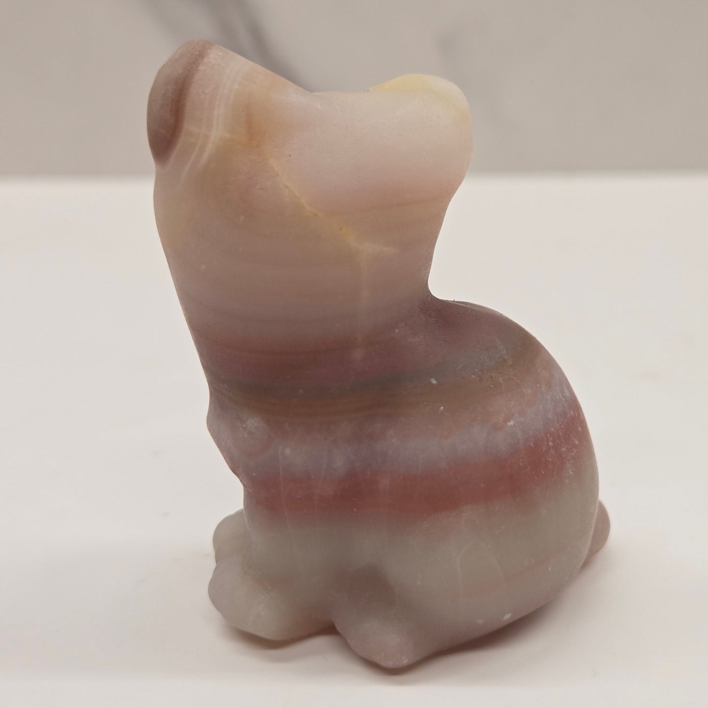 Cat/kitty carvings - side sitting (L)