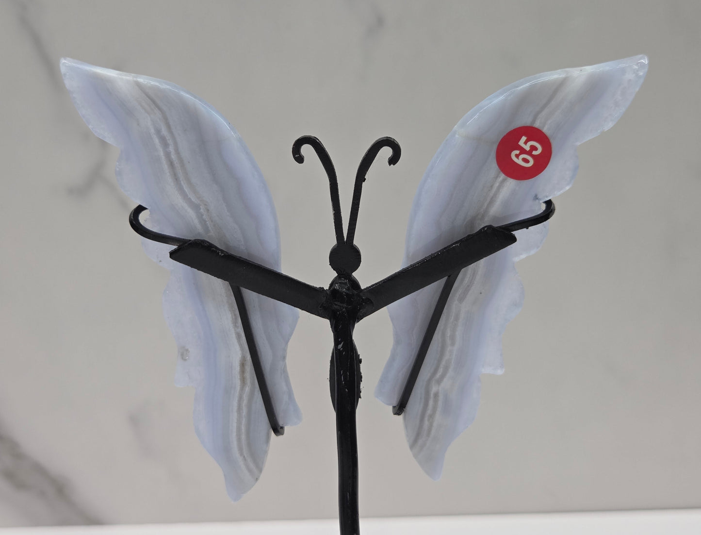 Wings - Blue Lace Agate butterfly