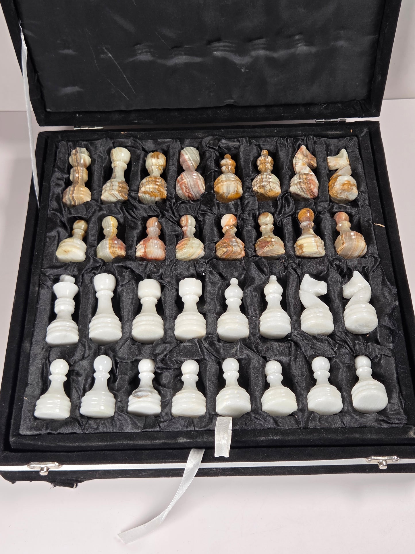 Afghan Green Onyx chess set