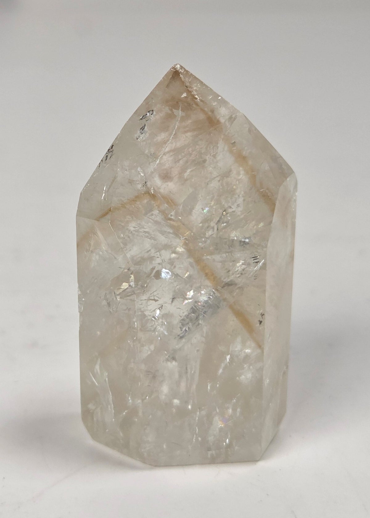 Crystal-like object on a white background
