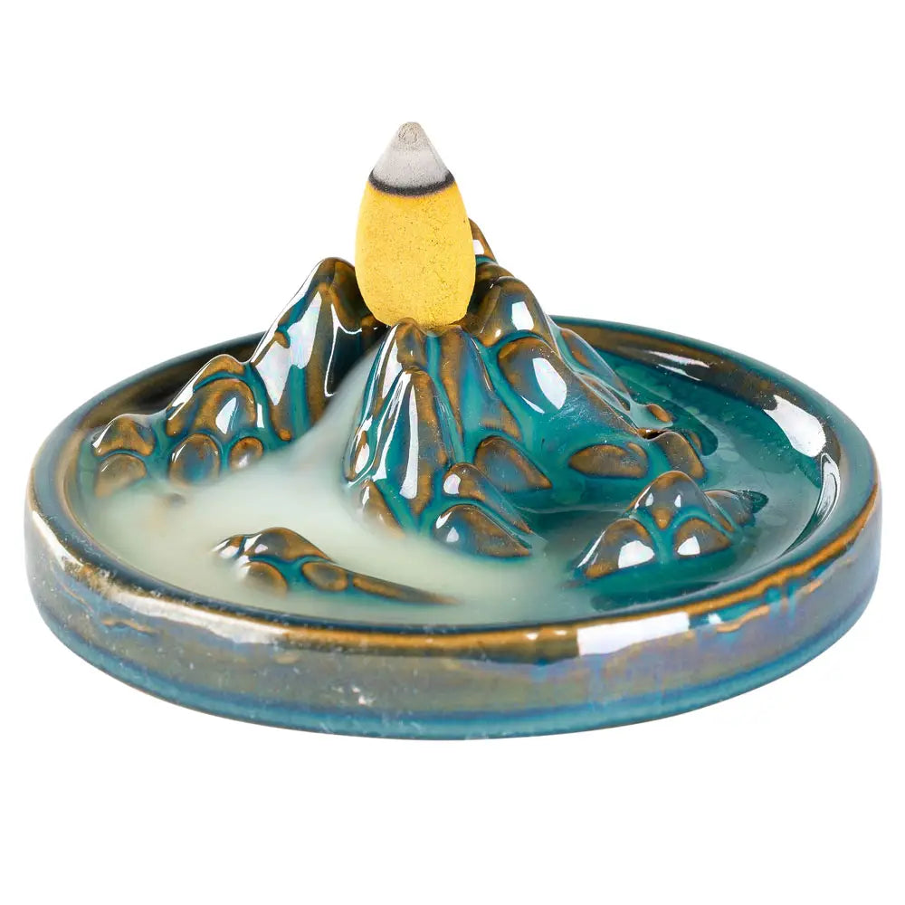 Backflow incense burner - Mountain range