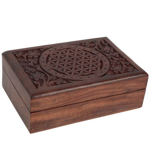 Floral wood box