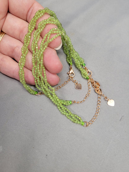 Green beaded bracelets