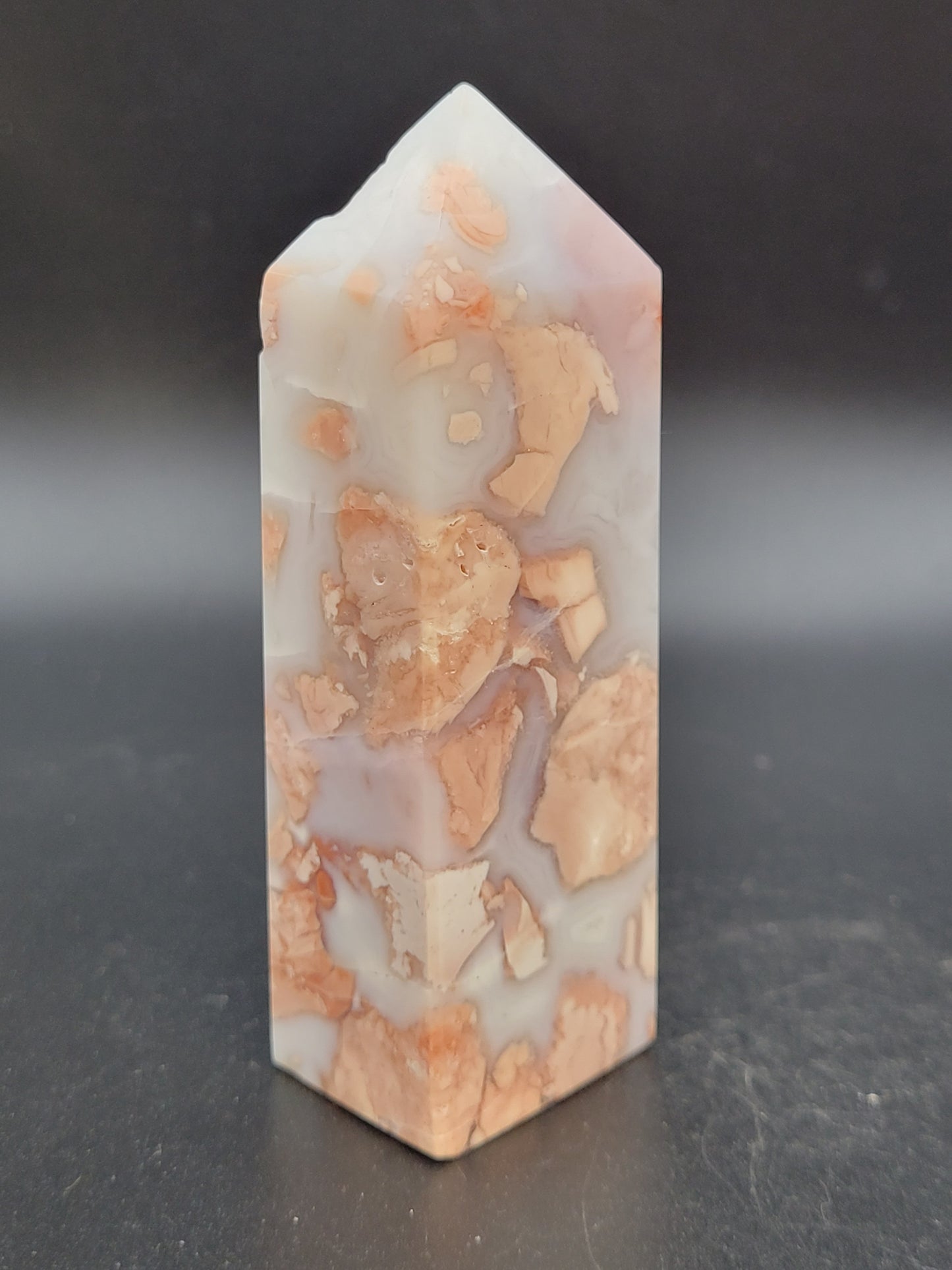 Cotton Candy Agate tower