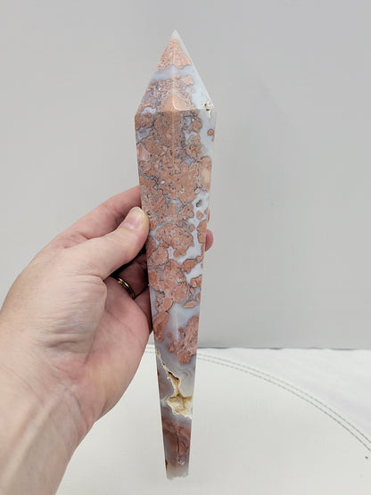 Cotton Candy Agate scepter/wand