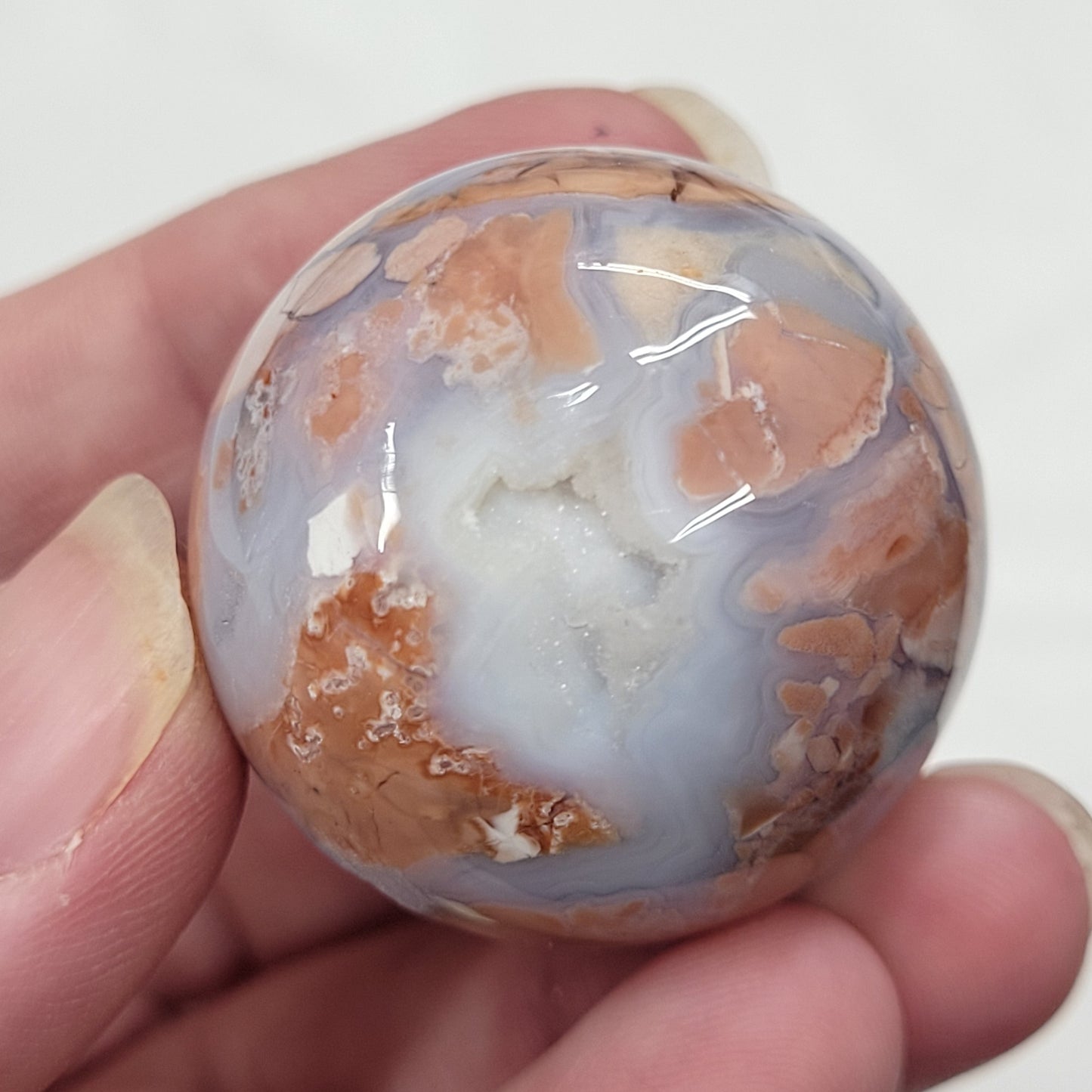 Cotton Candy Agate sphere