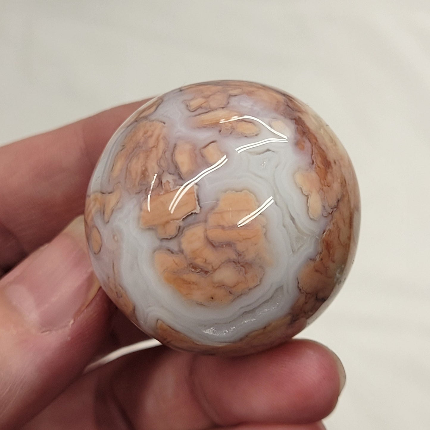 Cotton Candy Agate sphere