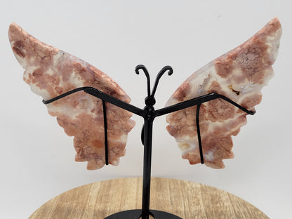 Cotton Candy Agate butterfly wings