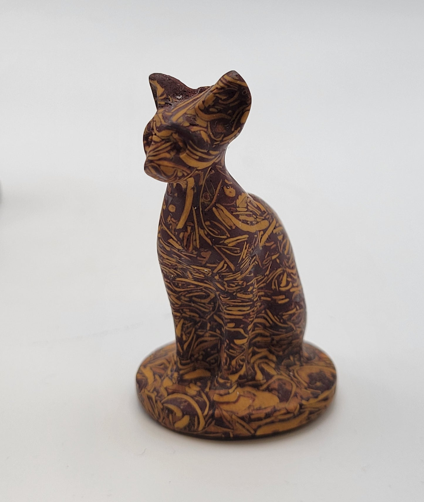 Egyptian cat carving