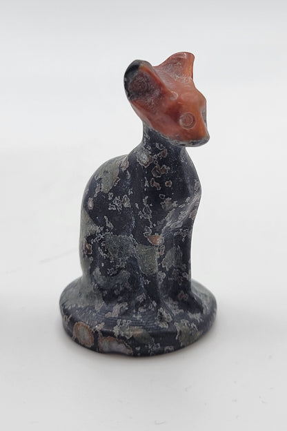 Egyptian cat carving