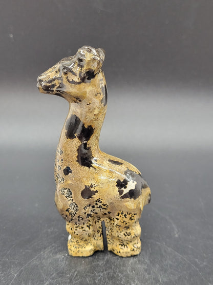 Picture Jasper giraffe carving (small)